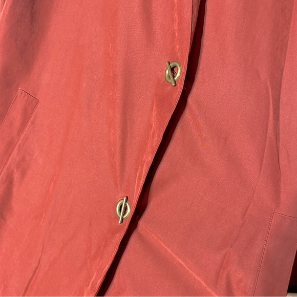 Vintage Apropos Red Orange Oversized Lightweight Jacket With Hood M - Picture 8 of 16